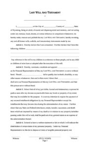 39 Last Will And Testament Forms Templates TemplateLab