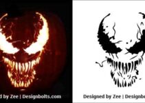 Free Printable Venom Pumpkin Carving Stencils