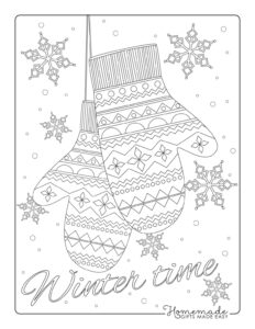 57 Free Winter Coloring Pages For Adults Happier Human