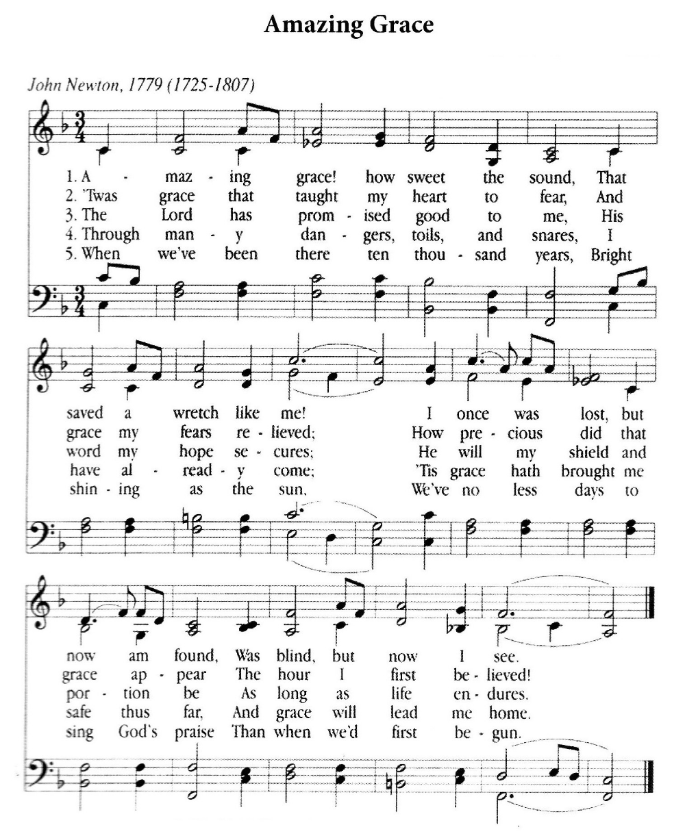 Free Printable Amazing Grace Sheet Music