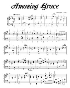 Amazing Grace Printable Sheet Music
