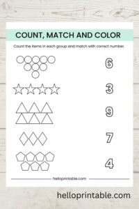 Basic Math Worksheets For 3 To 4 year olds Helloprintable