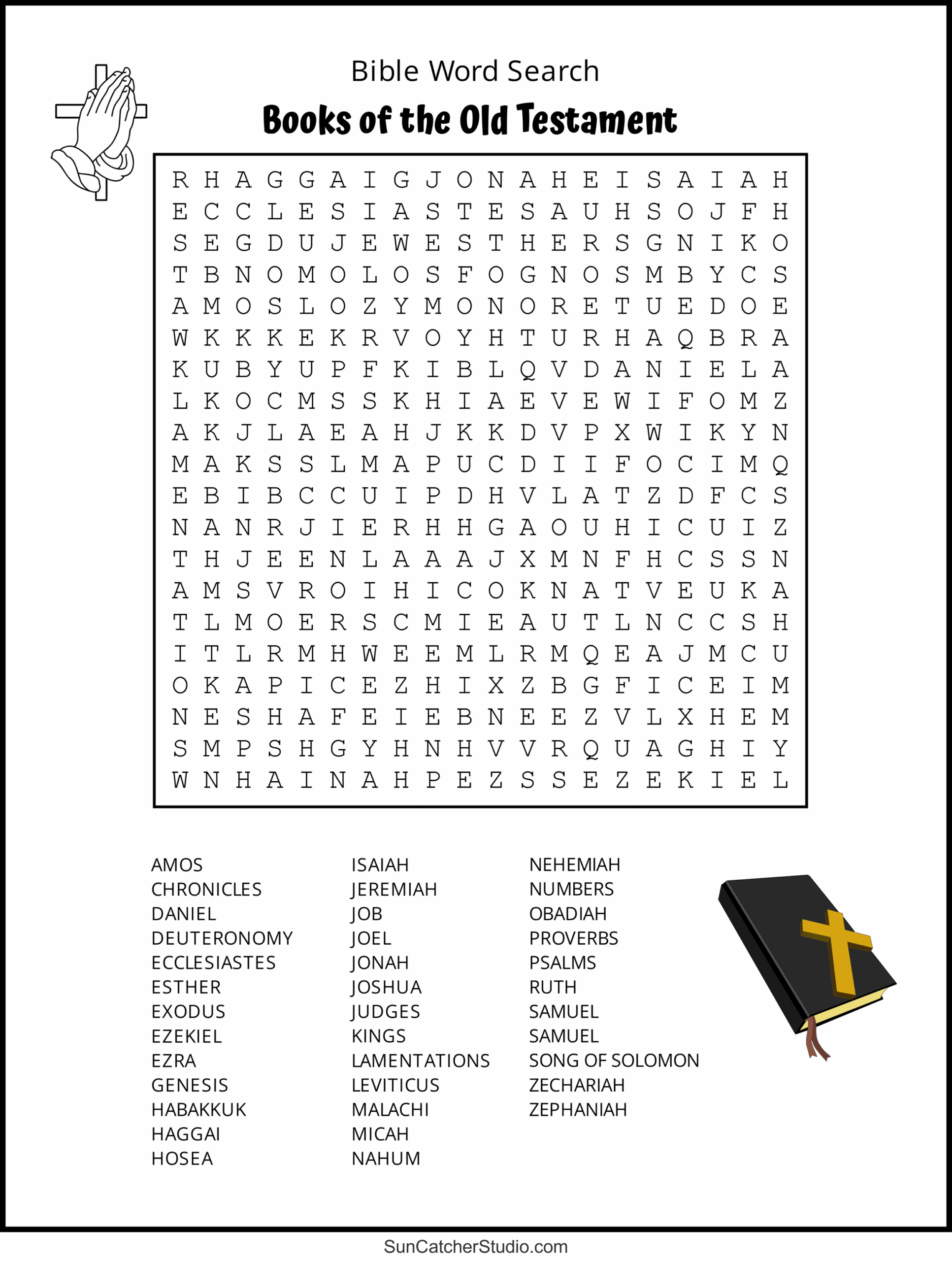 Bible Word Search Puzzles Free Printable