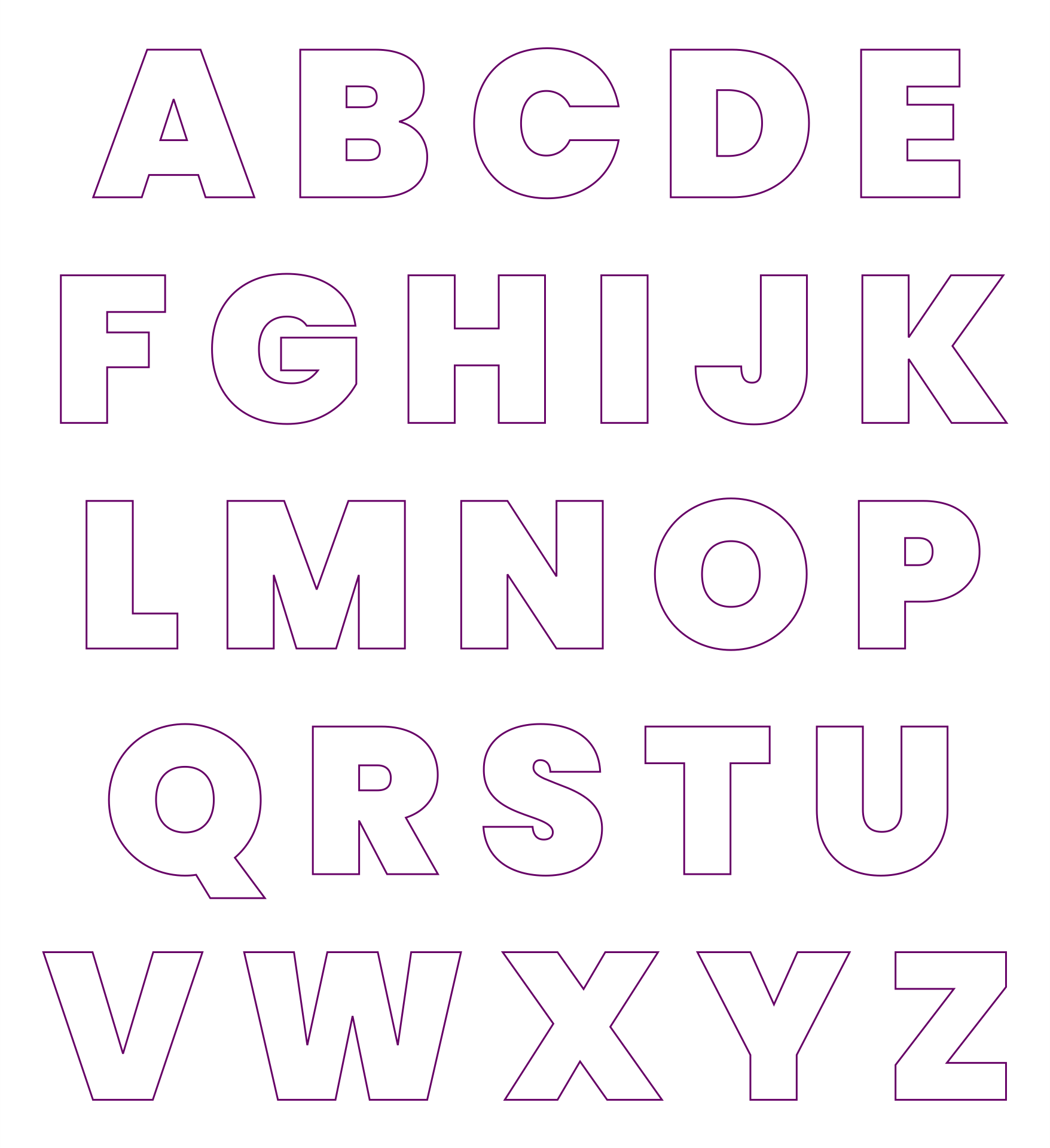 Big Cut Out Letters 10 Free PDF Printables Printablee