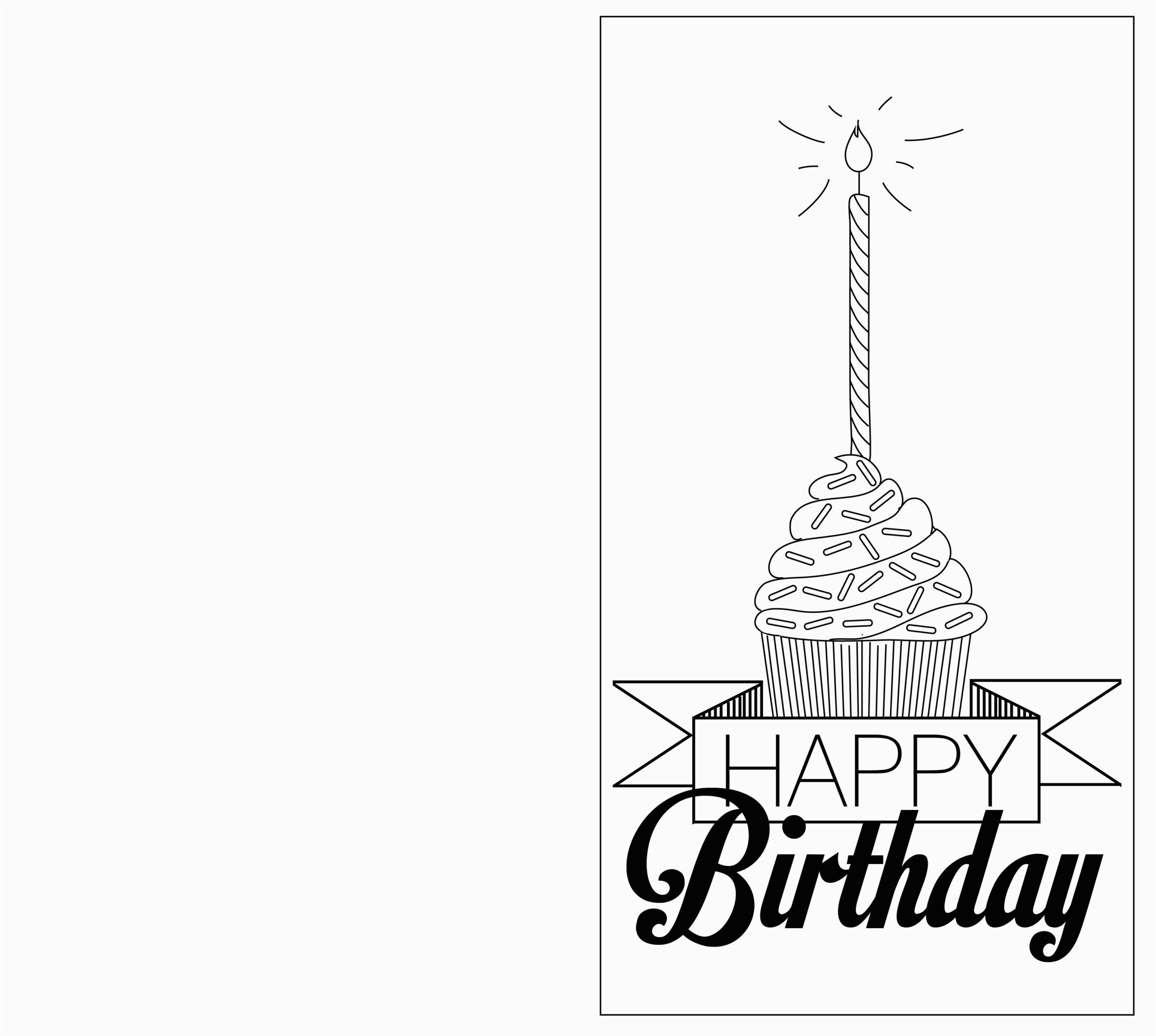 Black And White Birthday Cards Printable BirthdayBuzz