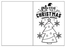 Free Printable Christmas Cards Black And White