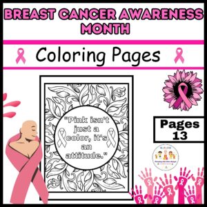 Breast Cancer Awareness Month Coloring Pages Worksheets Made By Teachers