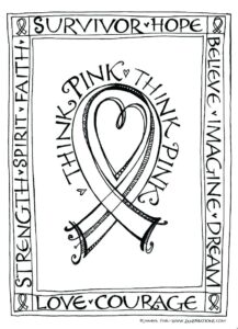 Breast Cancer Ribbon Coloring Page At GetColorings Free Printable
