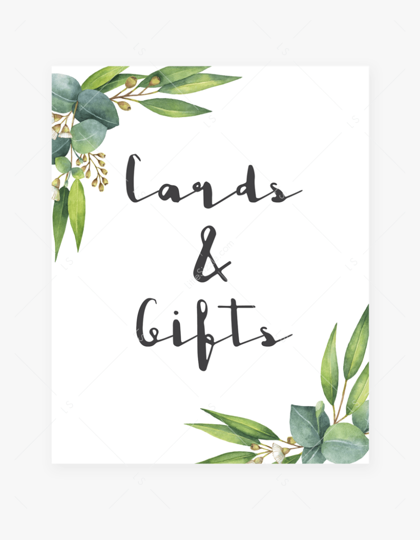 Cards And Gifts Sign Printable Free