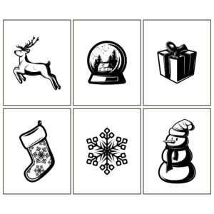 Christmas Cards Black And White 10 Free PDF Printables Printablee