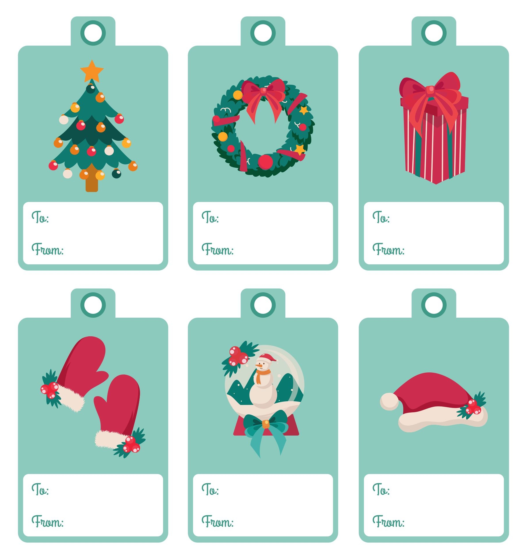 Christmas Gift Tags From Santa 15 Free PDF Printables Printablee