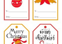 Free Printable Christmas Gift Tags Template