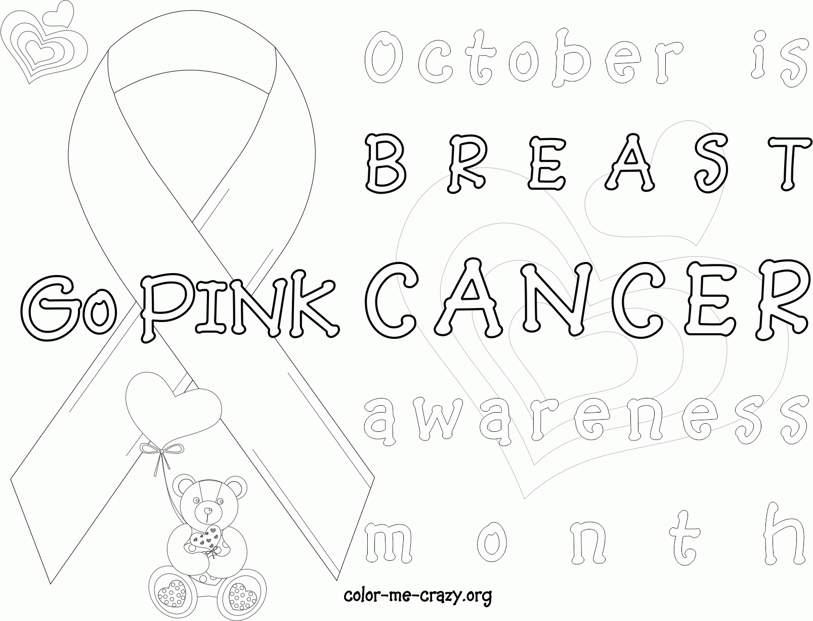 Free Printable Breast Cancer Coloring Pages