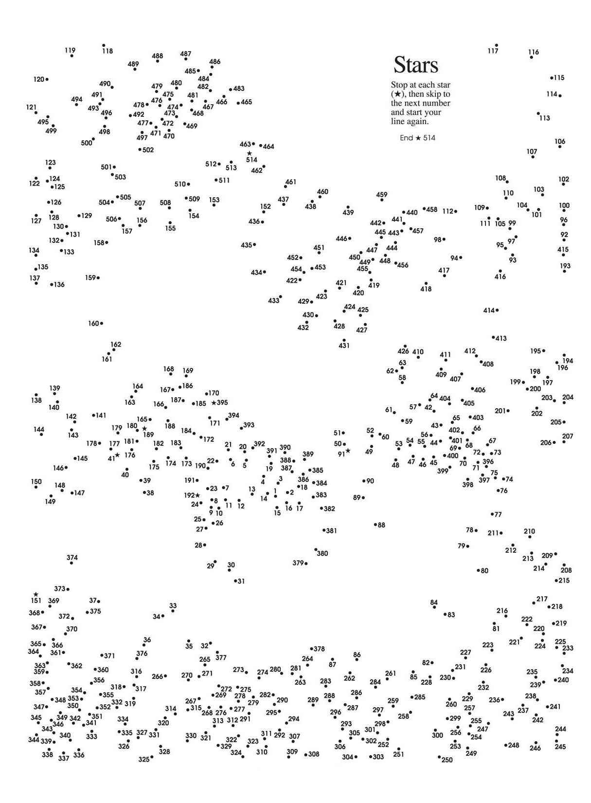 Connect The Dots Coloring Pages For Adults