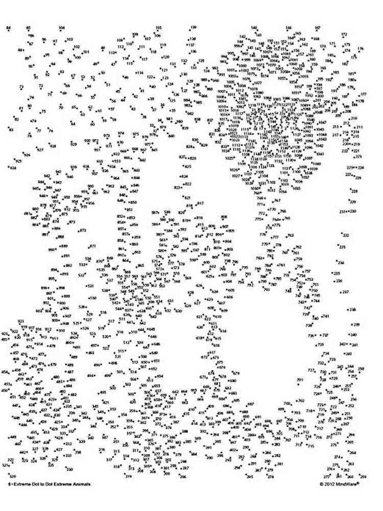 Connect The Dots Coloring Pages For Adults