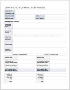 Construction Change Order Process Tips Smartsheet
