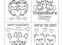 Free Printable Valentines Day Coloring Cards