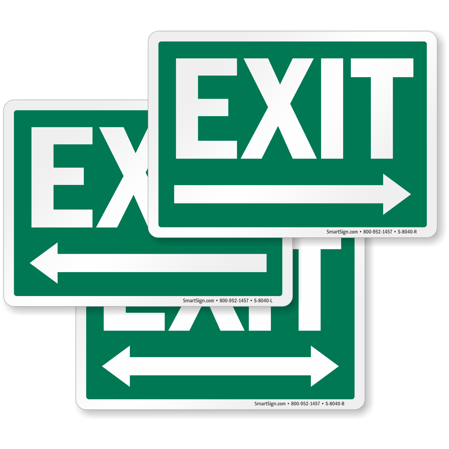 Directional Exit Signs With Arrows Free PDF