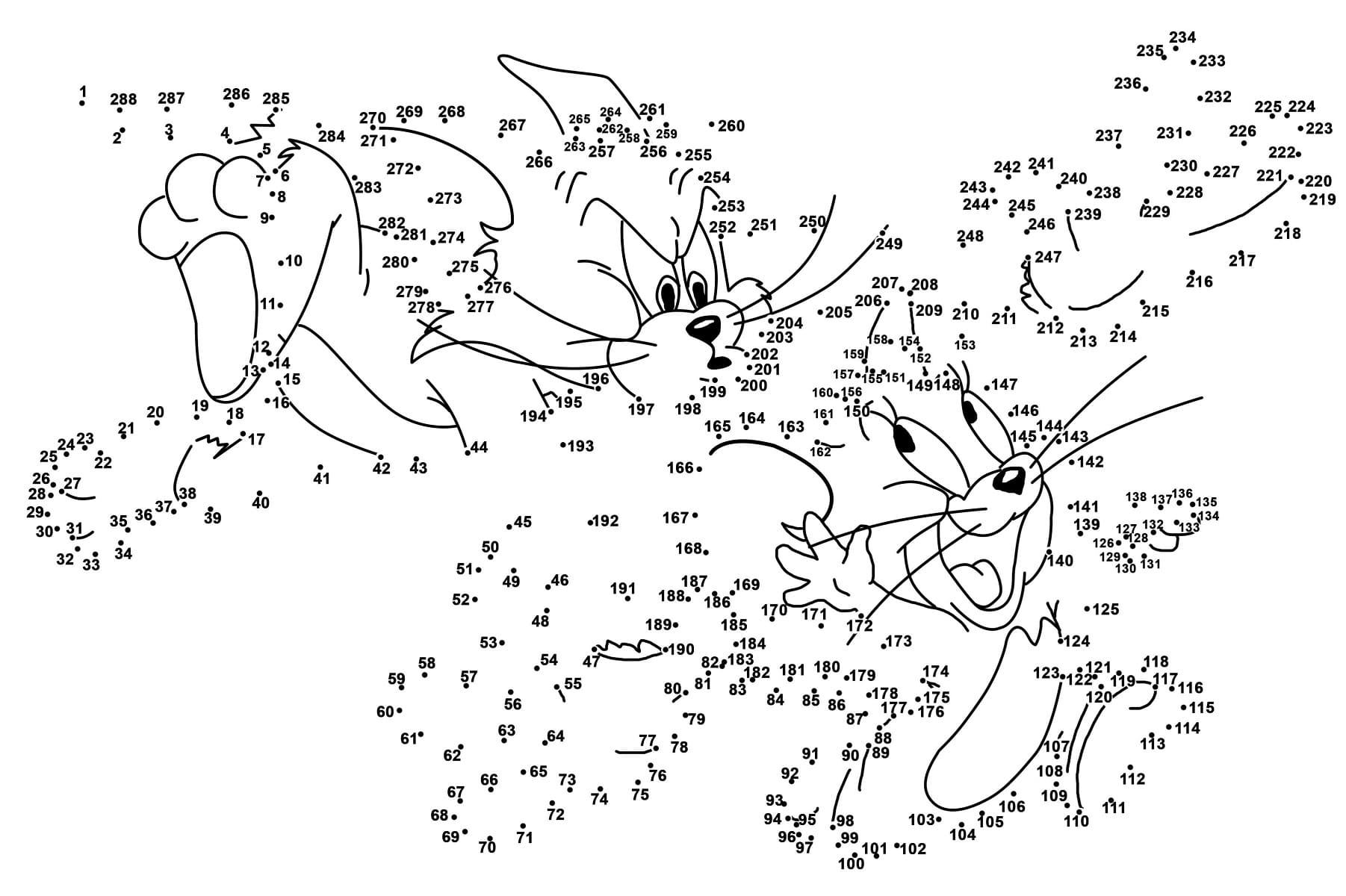 Extreme Dot To Dots Free Printable Coloring Pages For Kids