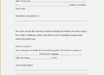 Free Printable Basic Rental Agreement Fillable