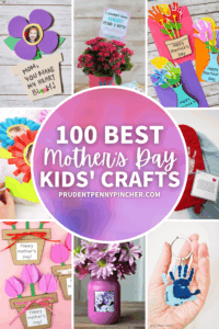 Flower Bouquet FREE Printable Mothers Day Craft For Kids