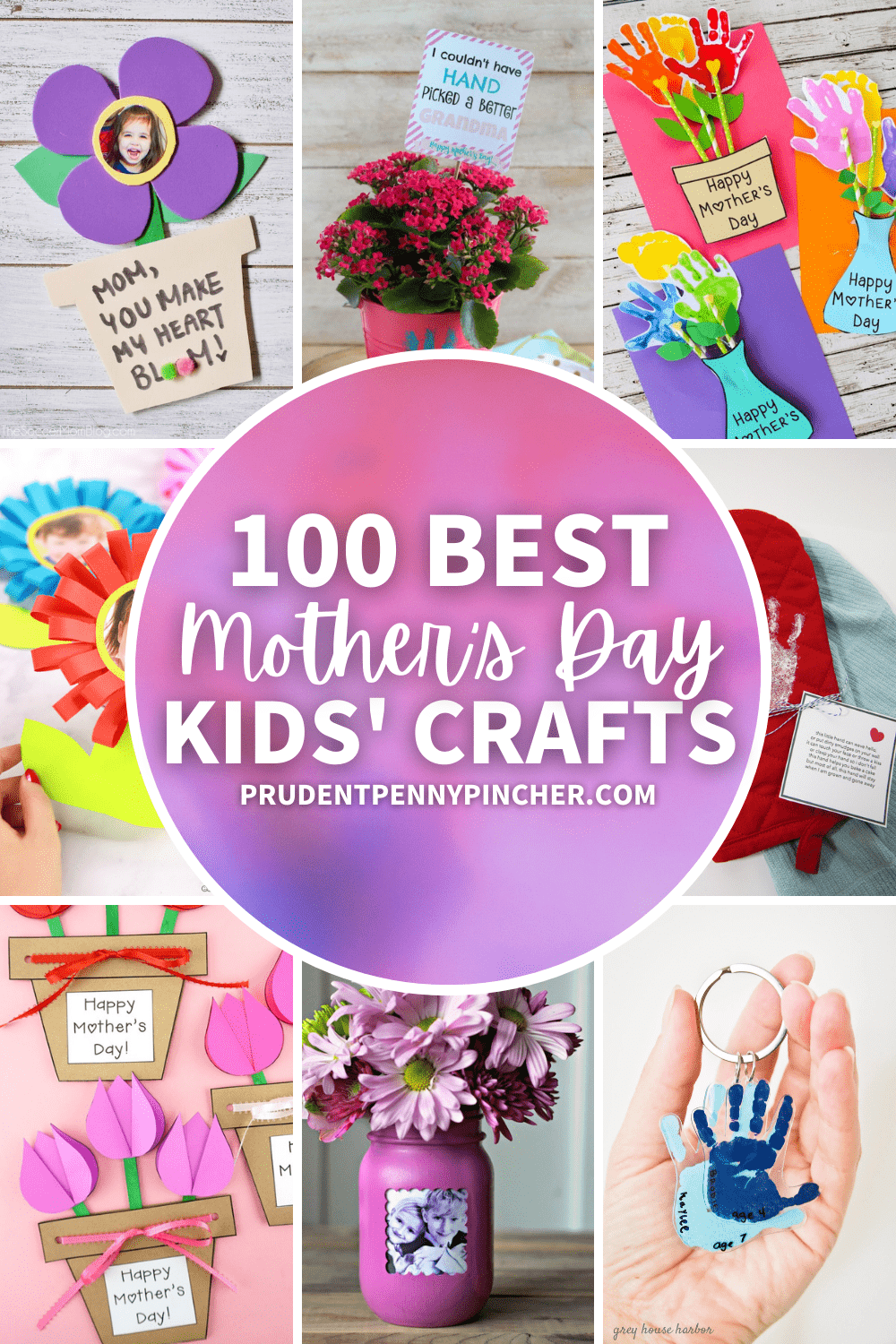 Flower Bouquet FREE Printable Mothers Day Craft For Kids