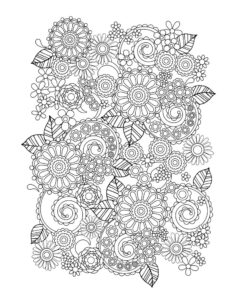 Flower Coloring Pages For Adults Best Coloring Pages For Kids
