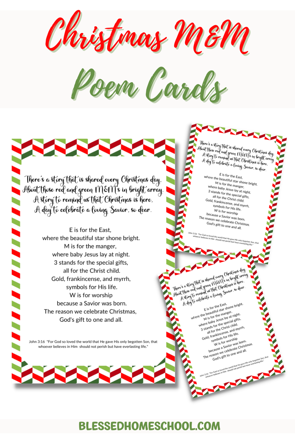 FREE Christmas M M Poem Printable Perfect For Gifts 