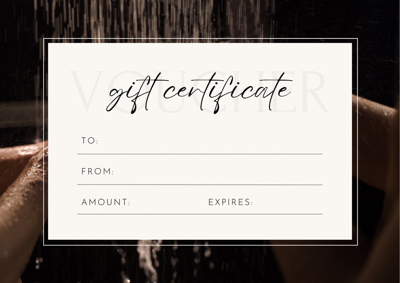 Free Custom Printable Massage Gift Certificate Templates Canva 