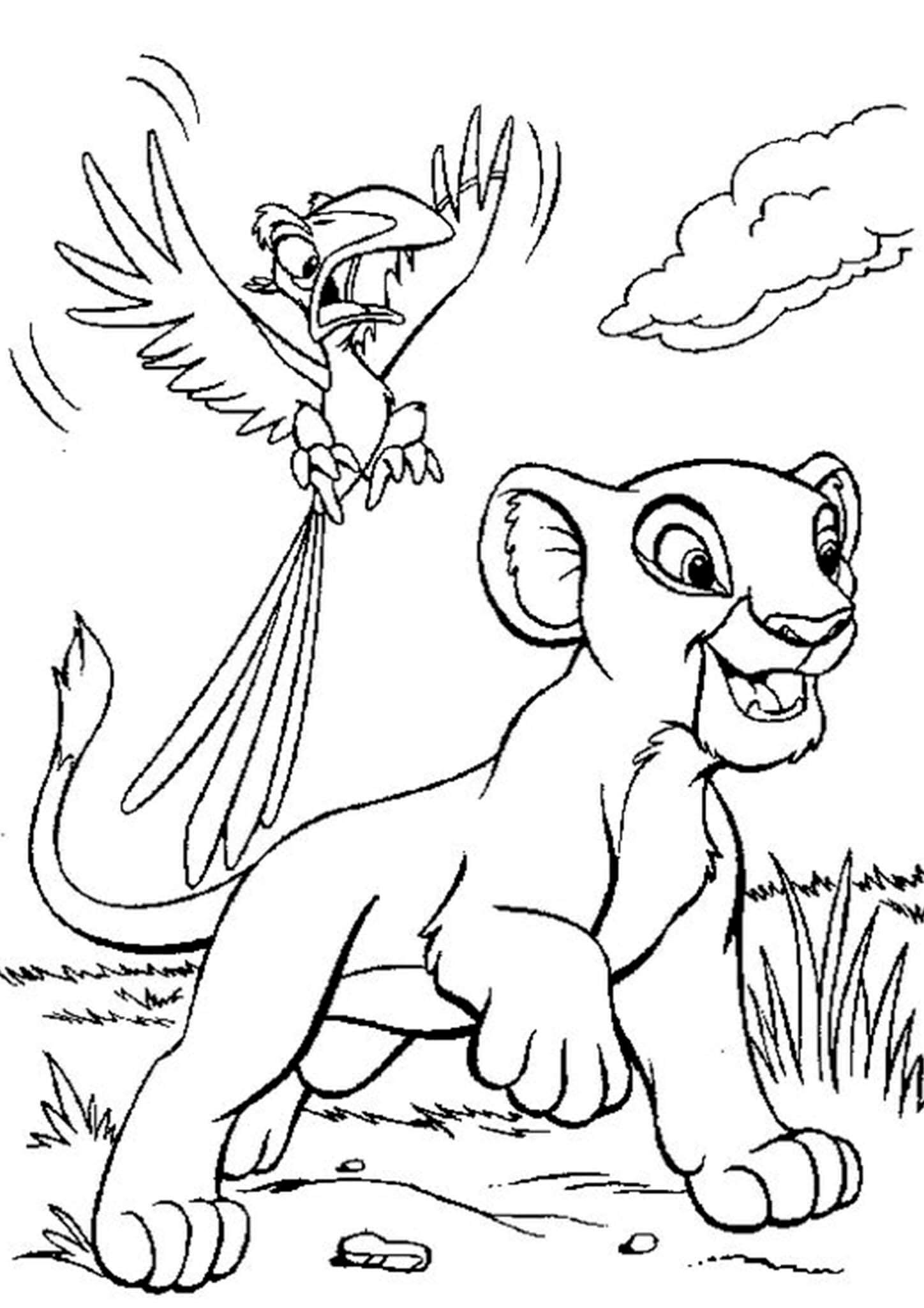 Free Easy To Print Lion King Coloring Pages Tulamama
