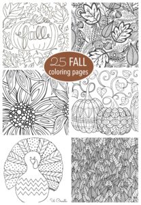 Free Fall Adult Coloring Pages U Create