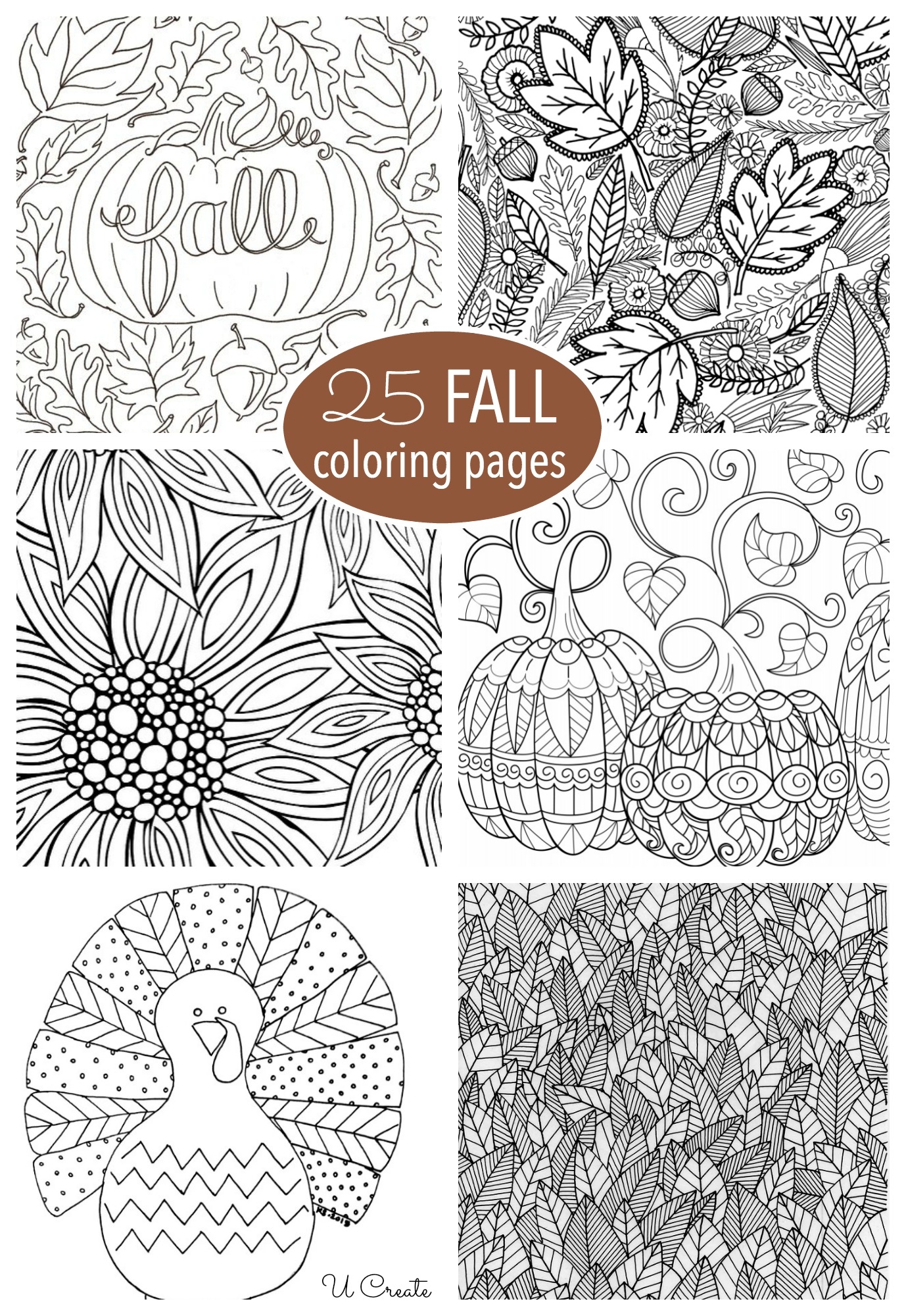 Free Fall Adult Coloring Pages U Create