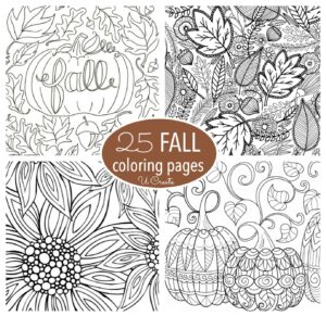 Free Fall Adult Coloring Pages U Create