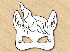 Free Free Printable Unicorn Mask Template Download Free Free Printable