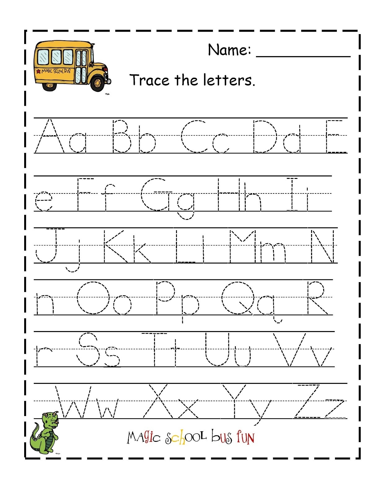 Free Practice Writing Letters Printable Worksheets