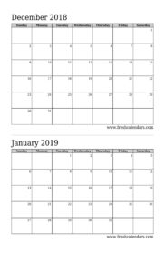 Free Printable 2 Month Per Page Calendar 2024 Printable Calendar
