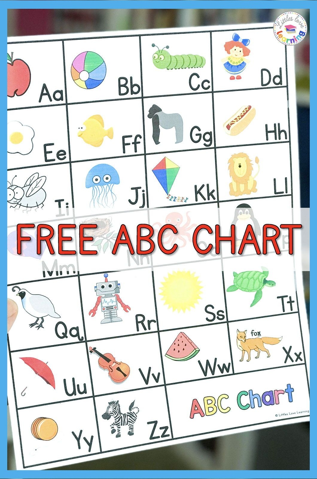 Free Printable Abc Chart With Pictures
