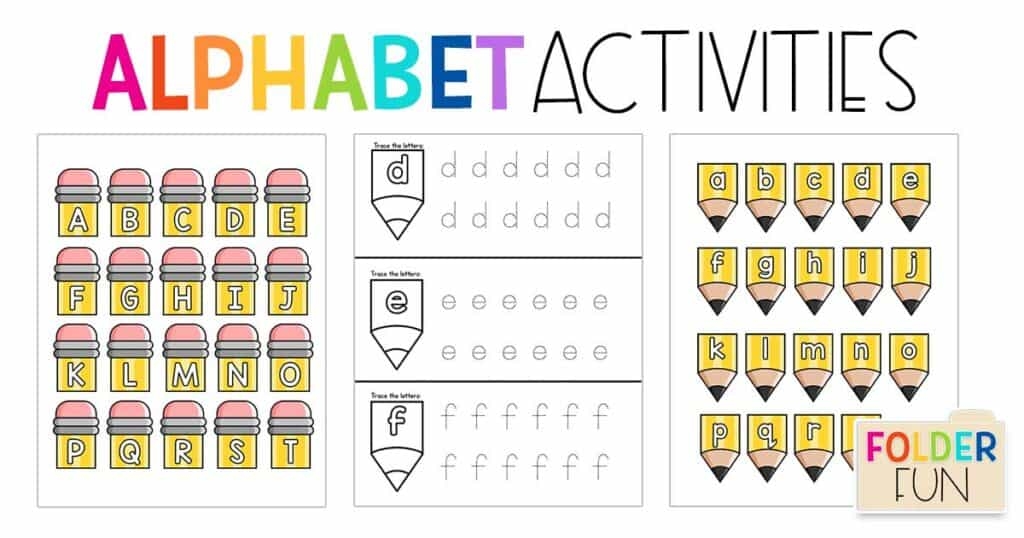 Free Printable Alphabet File Folder Games Printable Templates