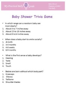 Free Printable Baby Shower Games My Practical Baby Shower Guide