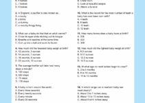 Free Printable Baby Shower Trivia Games