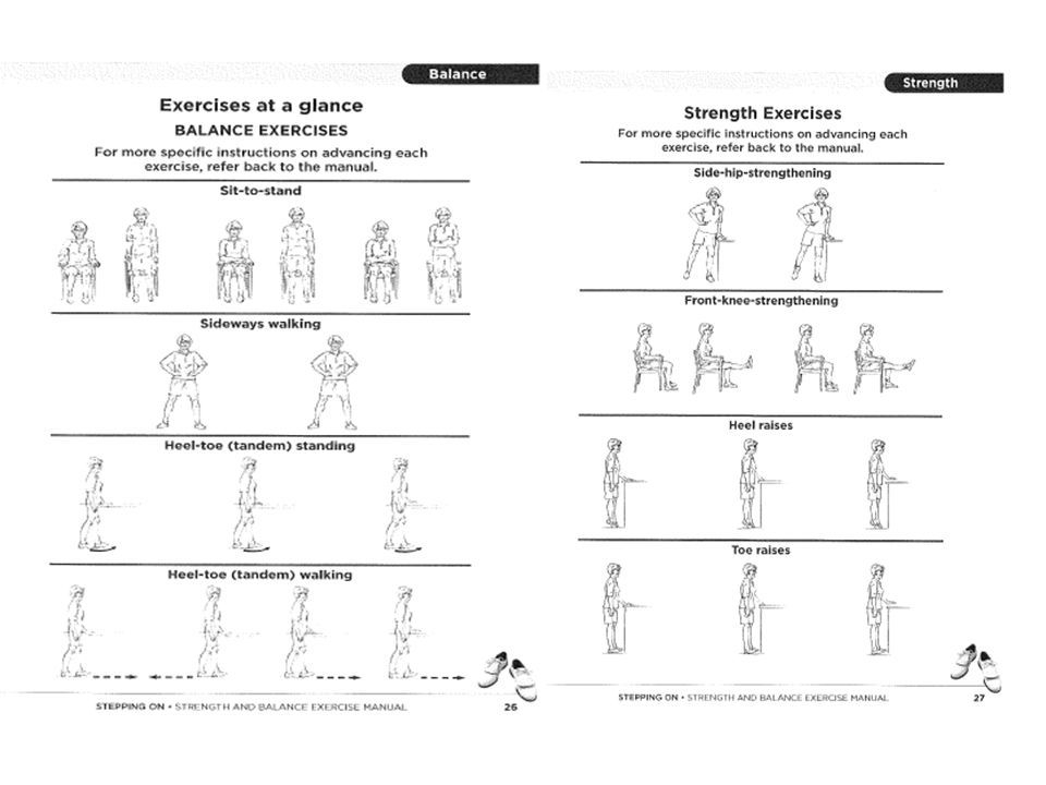 Free Printable Balance Exercises For Seniors