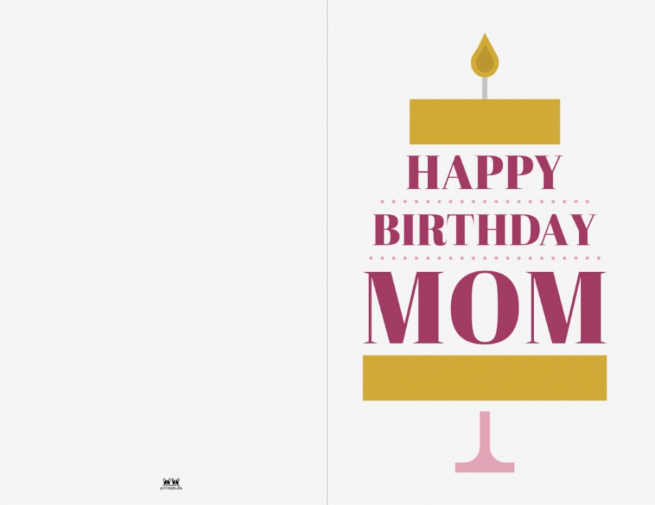 Free Printable Birthday Card For Mom