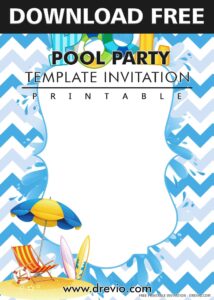 Free Printable Birthday Pool Party Invitations