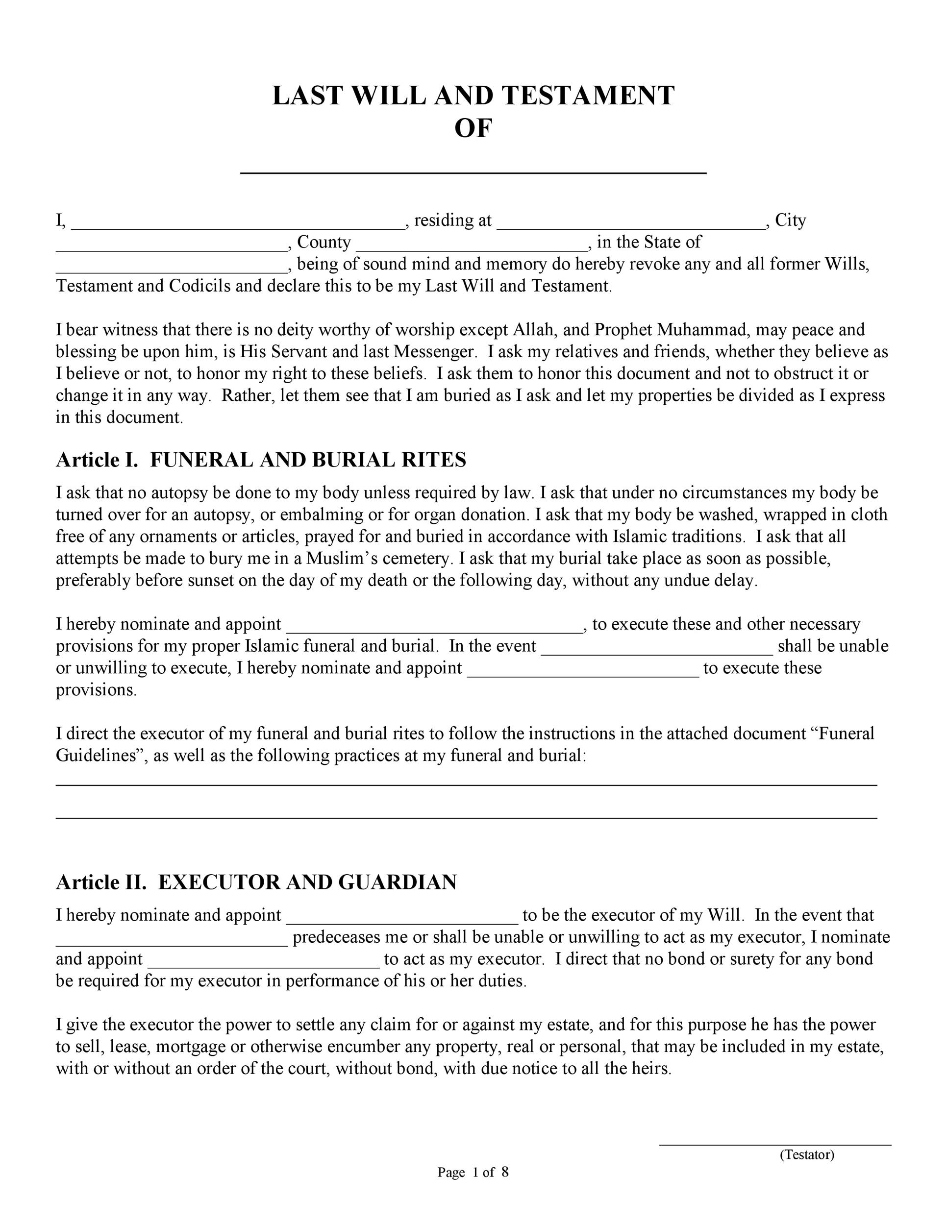 Free Printable Copy Of Last Will And Testament Free Printable Templates