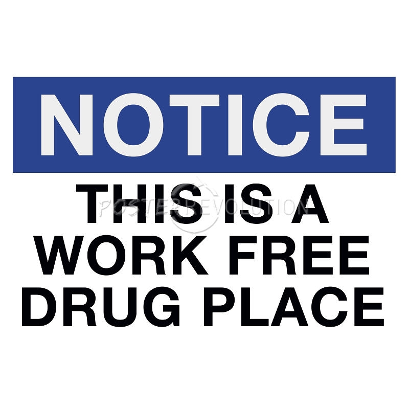 Free Printable Drug Free Workplace Poster