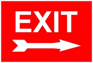 Free Printable Exit Sign With Arrow Printable Templates