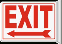 Free Printable Exit Signs With Arrow