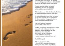 Free Printable Footprints In The Sand Poem