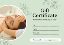 Free Printable Spa Gift Certificate Template