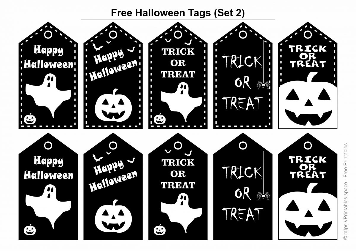 Free Printable Halloween Treat Bag Tags Free Printables